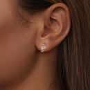 925 Sterling Silver White Gold Plated Earrings for Women-9