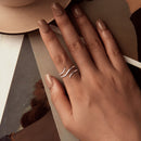 925 Sterling Silver Oxidized Silver Adjustable Ring for Men-6