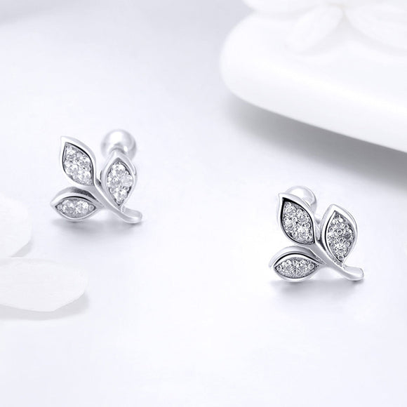 925 Sterling Silver Oxidized Pavé Setting CZ Earrings