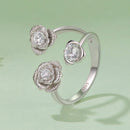 925 Sterling Silver 0.8cm Pavé Setting CZ Ring-2