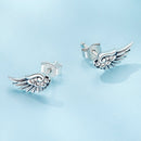 925 Sterling Silver Oxidized Pavé CZ Earrings-5