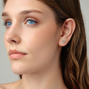 925 Sterling Silver Earrings with Plated White Gold for Women-7