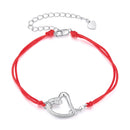 925 Sterling Silver White Gold Plated Bracelet with CZ Pavé Setting, 15+6cm Length for Women-1