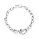 925 Sterling Silver Plated White Gold 19.0 cm Bracelet-2