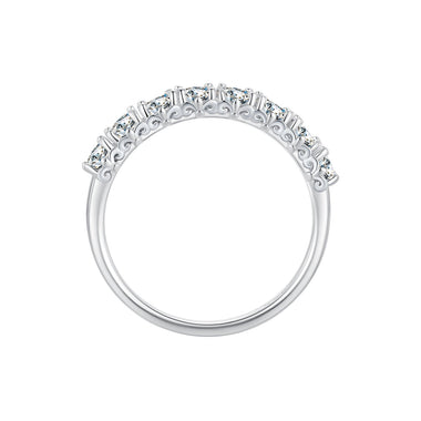 925 Sterling Silver Plated Moissanite Ring Size 5 for Women