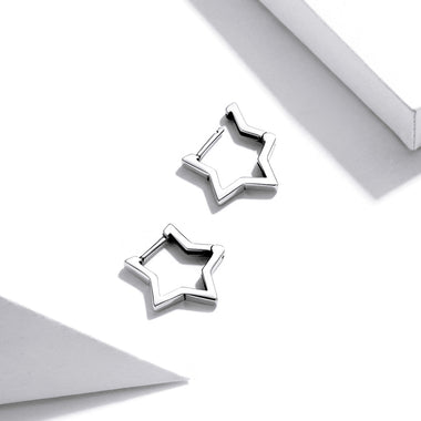 925 Sterling Silver Earrings 1.5cm x 1.7cm for Women - 0