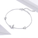 925 Sterling Silver Pavé Setting CZ Bracelet for Women-3