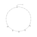 925 Sterling Silver 3mm Moissanite Necklace for Women-2