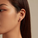 925 Sterling Silver CZ Earrings with Pavé Setting for Women-8