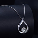 925 Sterling Silver Necklace with 1 Carat Moissanite - 400mm Length for Women-3