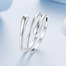 925 Sterling Silver Oxidized Silver Adjustable Rings-2