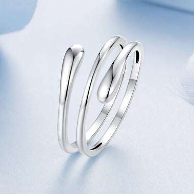 925 Sterling Silver Oxidized Silver Adjustable Rings - 0