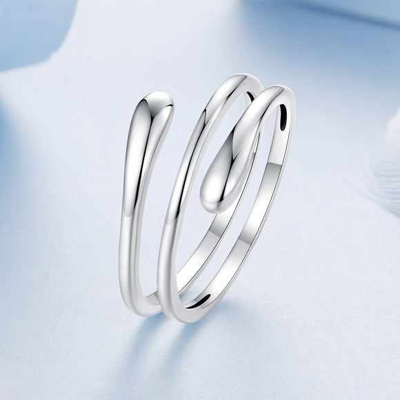 925 Sterling Silver Oxidized Silver Adjustable Rings