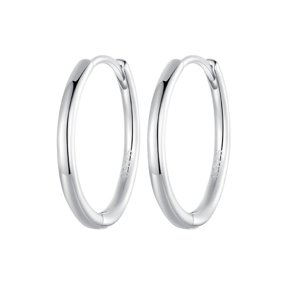 925 Sterling Silver & White Gold Plated Earrings for Women