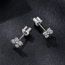 925 Sterling Silver Plated White Gold Moissanite Necklace 0.15cm for Women-3