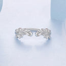 925 Sterling Silver White Gold Plated Ring with Pavé Setting CZ for Women-3