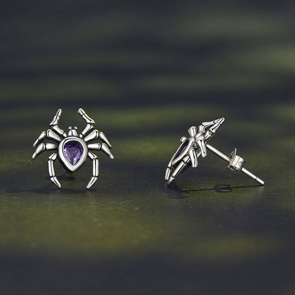 925 Sterling Silver Earrings with Pavé Setting CZ, Size 13*12mm
