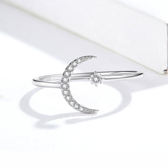 925 Sterling Silver Ring with Pavé Setting CZ