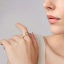 925 Sterling Silver Plated White Gold Ring for Women-7