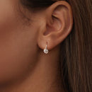 925 Sterling Silver 0.50 Carat Moissanite Earrings for Women-7