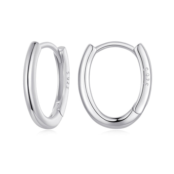925 Sterling Silver Earrings - 14x2mm with Oxidized Finish for Women