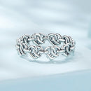 925 Sterling Silver Oxidized Ring - Size 6 for Women-5