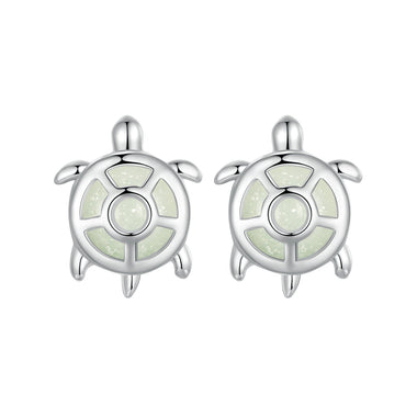 925 Sterling Silver Luminous Stone Earrings