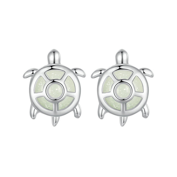 925 Sterling Silver Luminous Stone Earrings