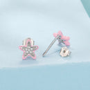 925 Sterling Silver Enamel CZ Earrings for Women-2