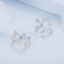 925 Sterling Silver Earrings 18mm x 10mm for Women-5