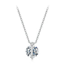 925 Sterling Silver 0.65 Carat Genuine Moissanite Necklace for Women-1