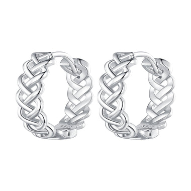 925 Sterling Silver Earrings with Platinum Plating for Women