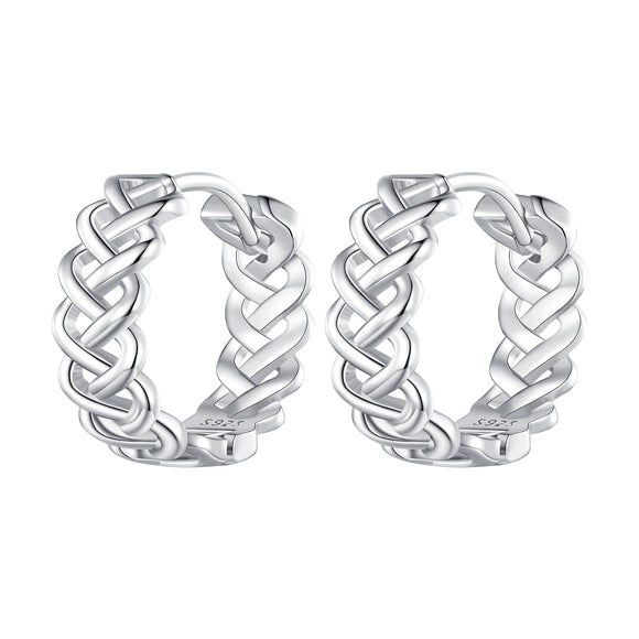925 Sterling Silver Earrings with Platinum Plating for Women