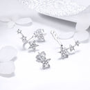 925 Sterling Silver Pavé Setting Earrings for Women-2