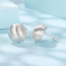 925 Sterling Silver 1.4cm White Gold Plated Earrings-4