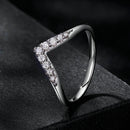 S925 Sterling Silver Moissanite 1.7mm Ring for Women - Size 6-3