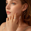 925 Sterling Silver Moissanite 1ct Ring Size 8-7