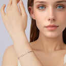925 Sterling Silver 15+6cm Pavé Setting CZ Bracelet for Women-8