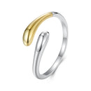 925 Sterling Silver & Plated Gold & Plated White Gold Rings-1