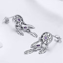 S925 Sterling Silver Pavé Setting CZ Earrings-3