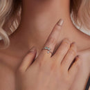 925 Sterling Silver White Gold Plated Pavé Setting CZ 1.3mm Ring for Women-7
