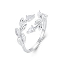 925 Sterling Silver White Gold Plated Pavé Setting CZ Ring for Women-4