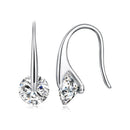 925 Sterling Silver Moissanite 1ct Earrings for Women-1
