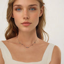 925 Sterling Silver Opal Pendant Necklace for Women - 40+5cm Adjustable Length-5