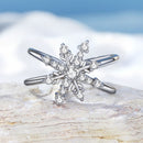 925 Sterling Silver Platinum Plated Pavé Set CZ Ring for Women-4