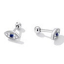 925 Sterling Silver & Pavé Setting CZ Earrings-4