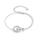 925 Sterling Silver CZ Pavé Setting Bracelet-2