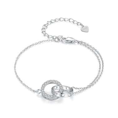 925 Sterling Silver CZ Pavé Setting Bracelet - 0