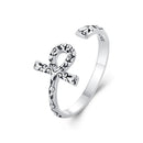 925 Sterling Silver Oxidized 2.2mm Ring for Women-3