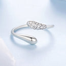 925 Sterling Silver Oxidized Pavé Setting CZ Ring-3